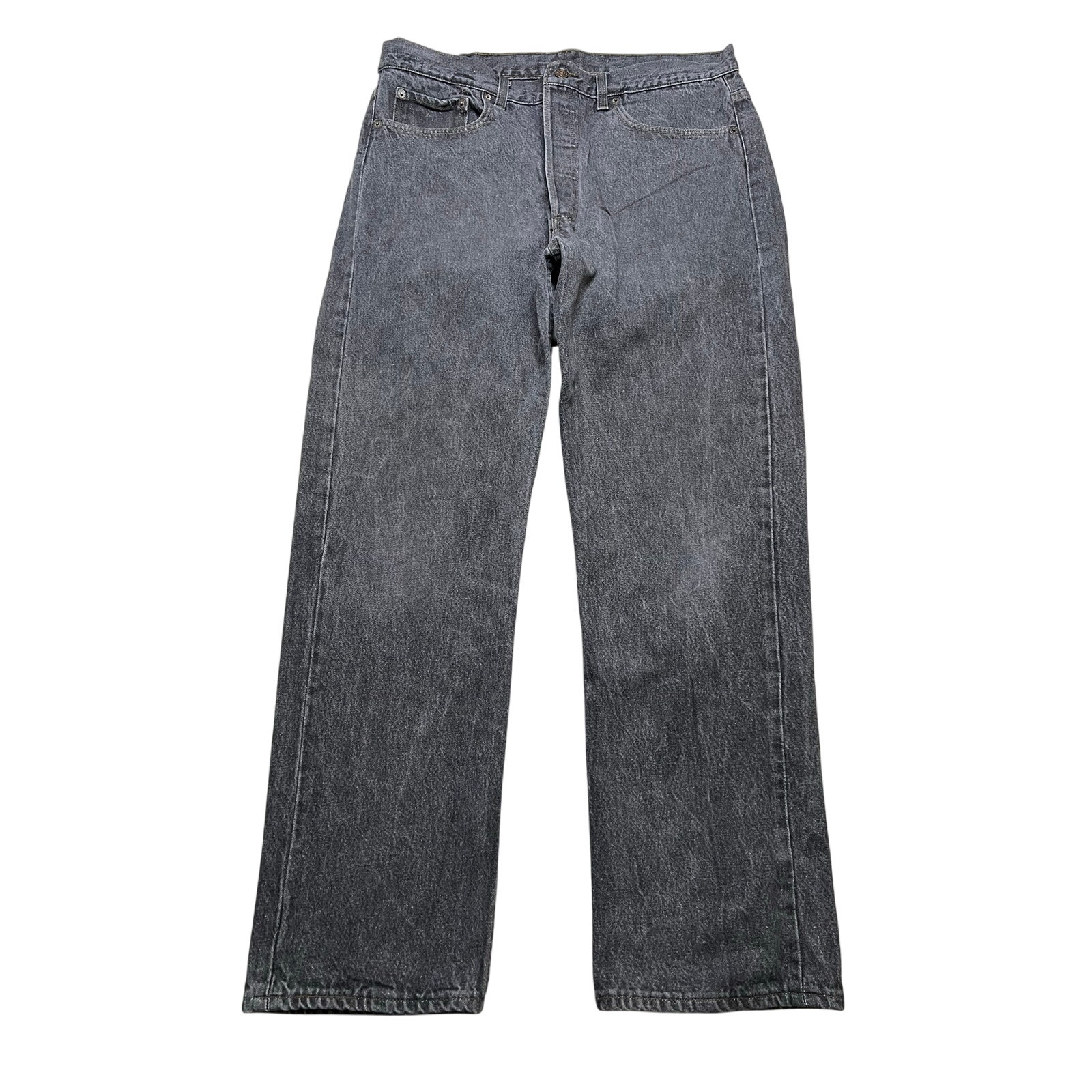 Vintage Levi's 501 Black / Gray Denim Jeans Men's 38x30 (Fits 34x29.5 90s Usa
